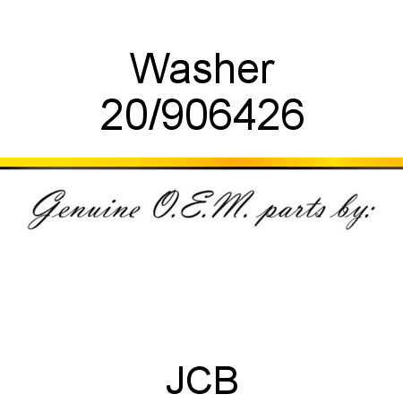 Washer 20/906426