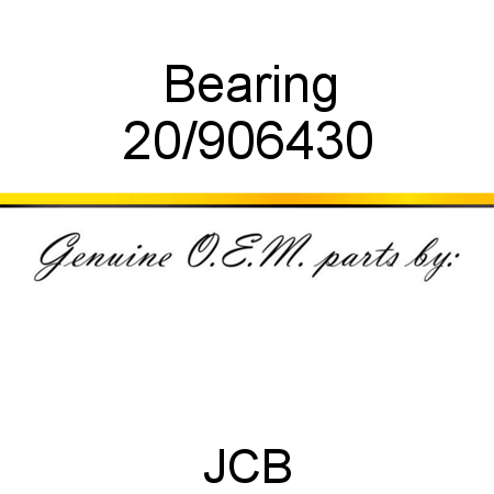 Bearing 20/906430