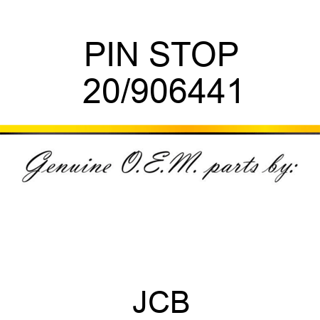 PIN STOP 20/906441