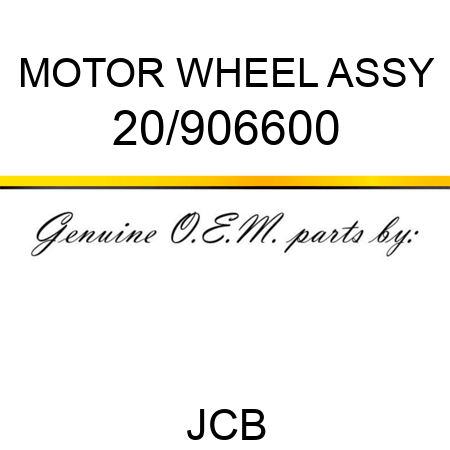 MOTOR WHEEL ASSY 20/906600