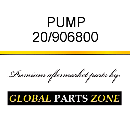 PUMP 20/906800