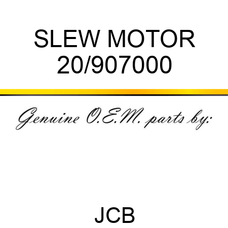 SLEW MOTOR 20/907000