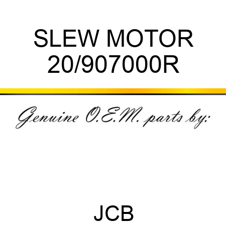 SLEW MOTOR 20/907000R