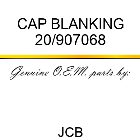 CAP BLANKING 20/907068