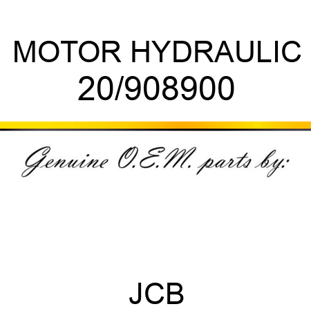 MOTOR HYDRAULIC 20/908900