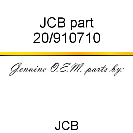 JCB part 20/910710