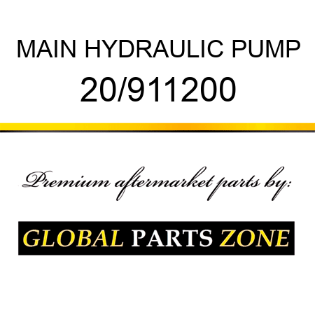 MAIN HYDRAULIC PUMP 20/911200