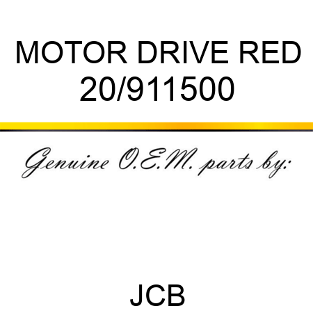 MOTOR DRIVE RED 20/911500