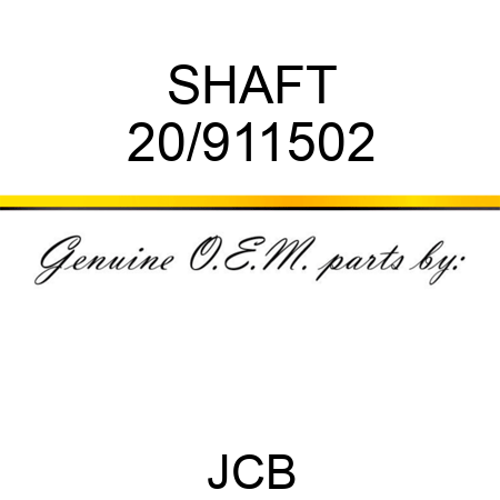 SHAFT 20/911502