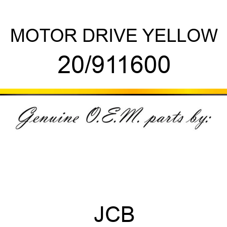 MOTOR DRIVE YELLOW 20/911600