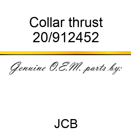 Collar thrust 20/912452