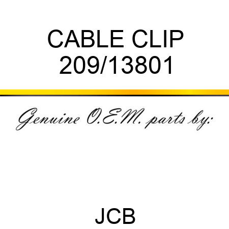 CABLE CLIP 209/13801