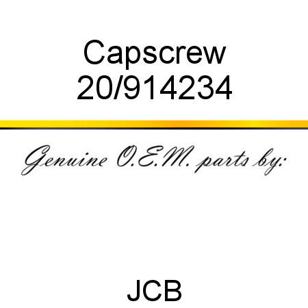 Capscrew 20/914234