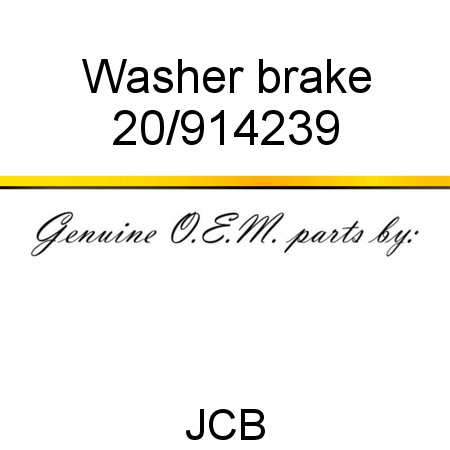 Washer, brake 20/914239