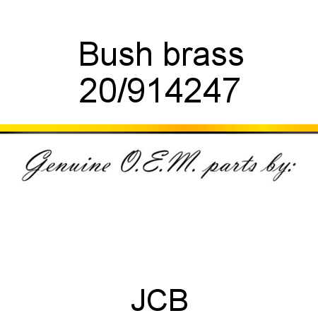 Bush, brass 20/914247