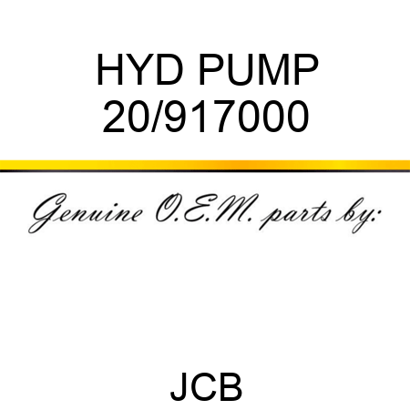 HYD PUMP 20/917000