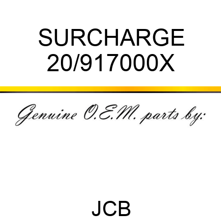 SURCHARGE 20/917000X