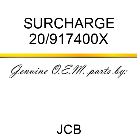 SURCHARGE 20/917400X