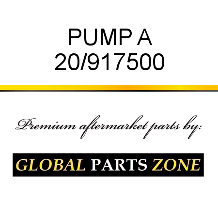 PUMP A 20/917500