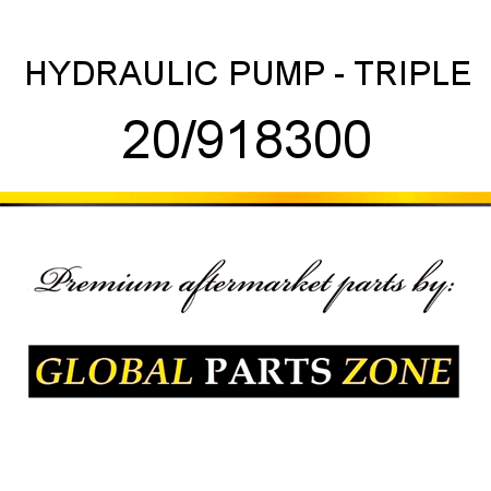 HYDRAULIC PUMP - TRIPLE 20/918300