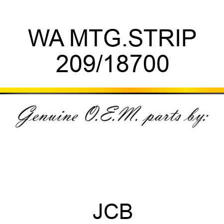 WA MTG.STRIP 209/18700