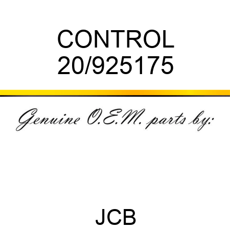 CONTROL 20/925175