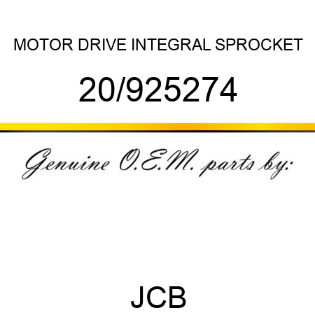 MOTOR, DRIVE INTEGRAL SPROCKET 20/925274