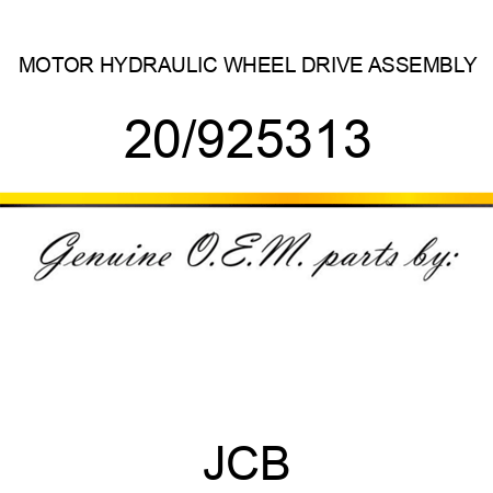 MOTOR, HYDRAULIC WHEEL DRIVE ASSEMBLY 20/925313