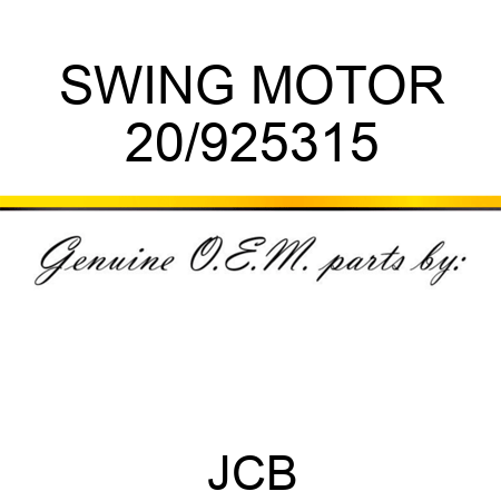 SWING MOTOR 20/925315