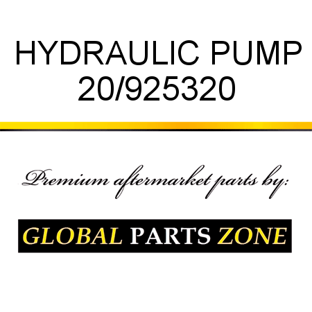 HYDRAULIC PUMP 20/925320