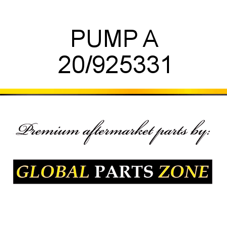 PUMP A 20/925331