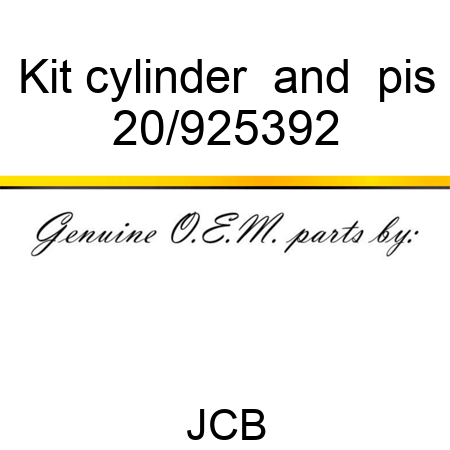 Kit cylinder & pis 20/925392