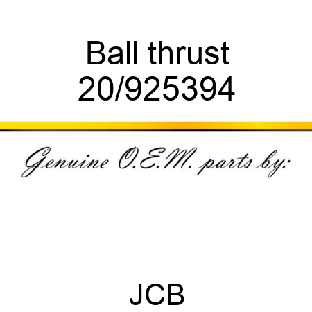 Ball thrust 20/925394