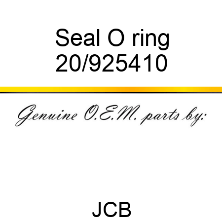 Seal O ring 20/925410