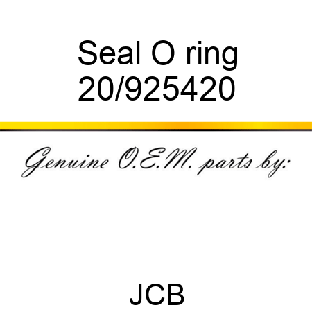 Seal O ring 20/925420