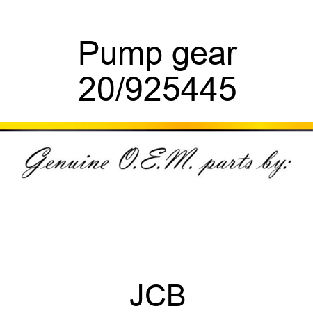 Pump gear 20/925445