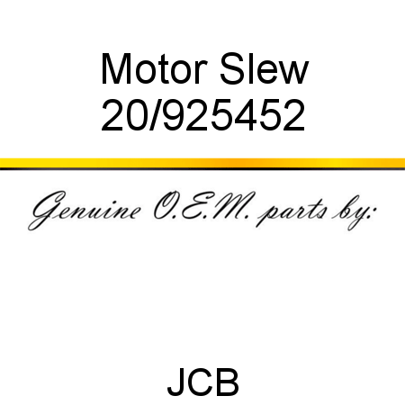Motor, Slew 20/925452