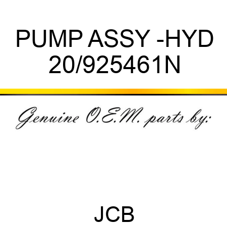 PUMP ASSY -HYD 20/925461N