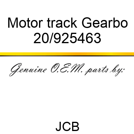 Motor track Gearbo 20/925463