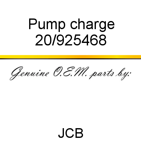 Pump, charge 20/925468