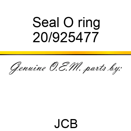 Seal O ring 20/925477