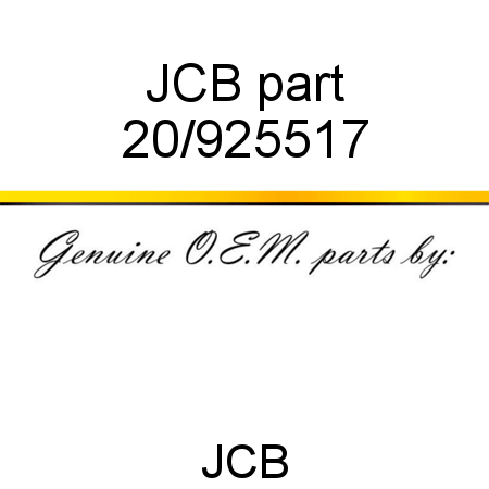 JCB part 20/925517