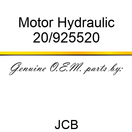 Motor Hydraulic 20/925520