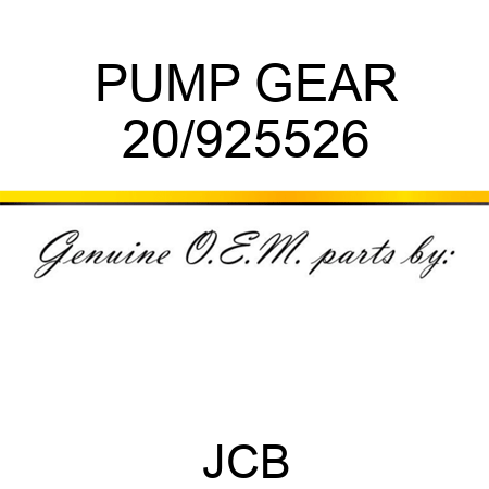 PUMP GEAR 20/925526