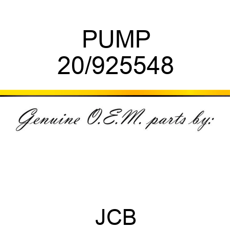 PUMP 20/925548