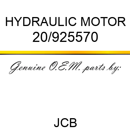 HYDRAULIC MOTOR 20/925570