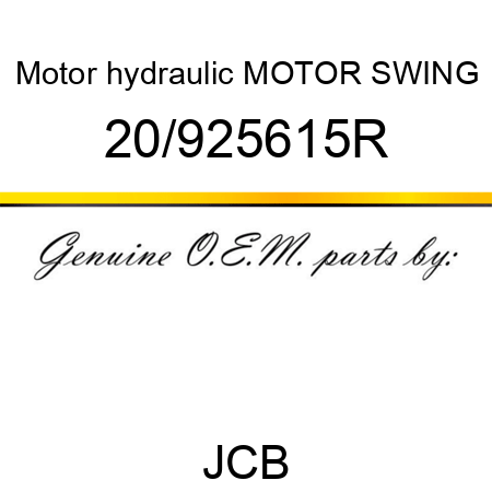 Motor hydraulic, MOTOR SWING 20/925615R