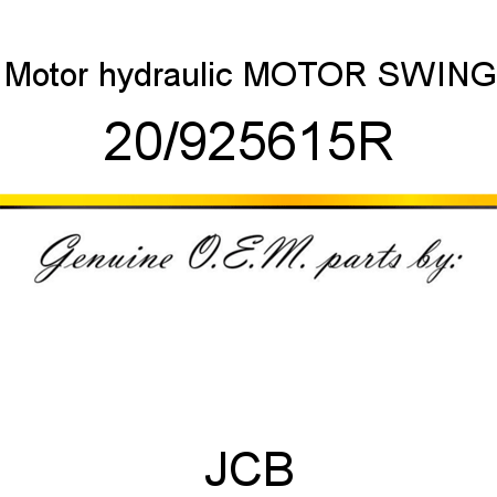 Motor hydraulic, MOTOR SWING 20/925615R