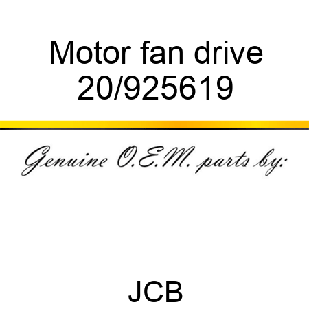 Motor fan drive 20/925619