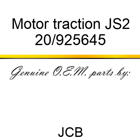 Motor traction JS2 20/925645